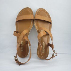 Report Leather Strappy Sandals US 8.5